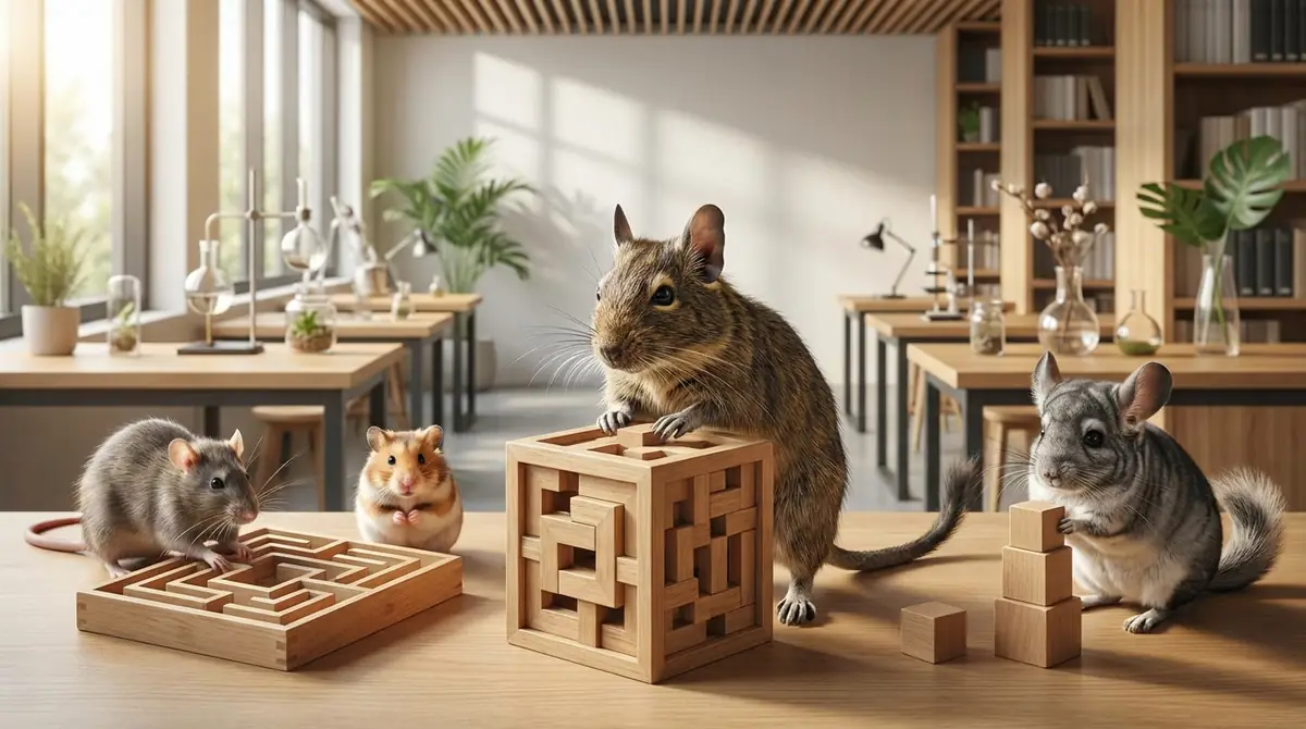 デグーの知能を他の小動物と比較｜本当にトップクラス？