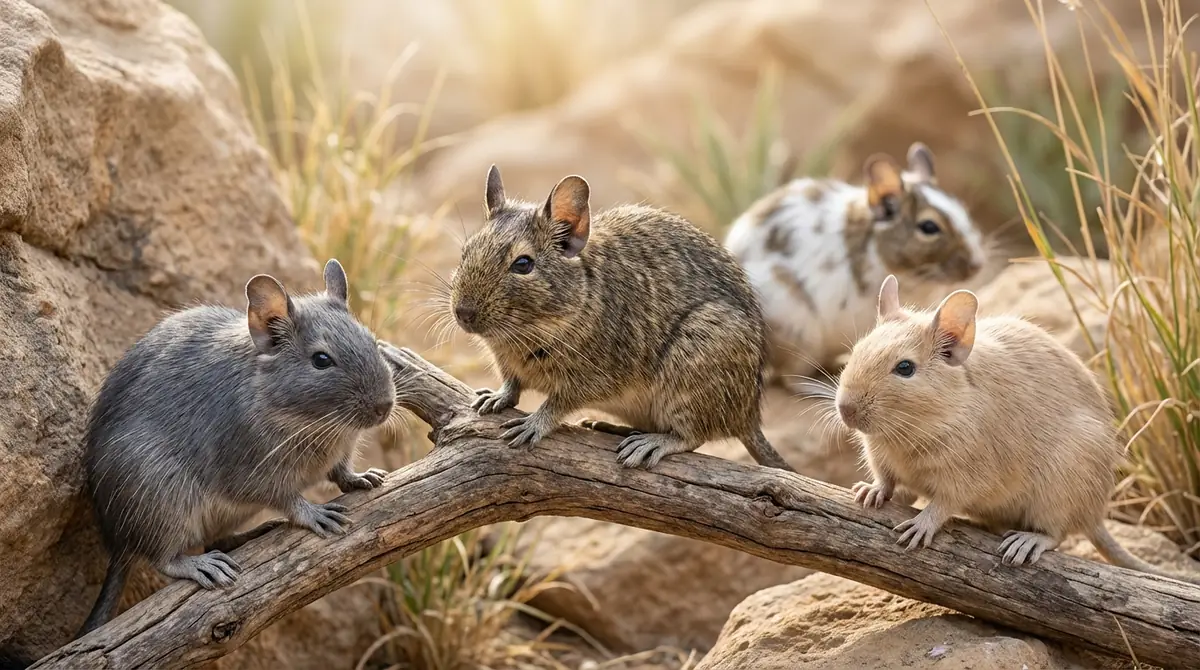 デグーの毛色の種類と見分け方｜ノーマルアグーチと他カラーの違い