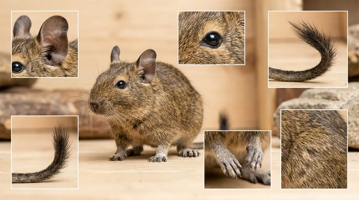 デグーの身体的特徴｜見た目でわかる5つのポイント