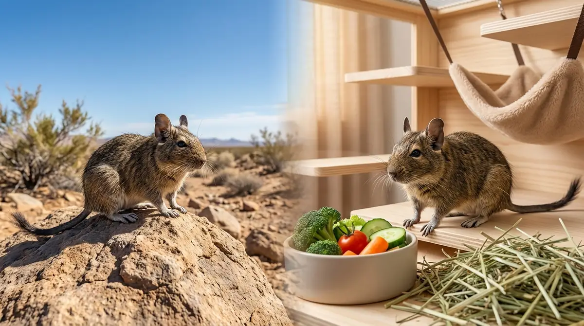 デグーの平均寿命は何年?野生と飼育下の違い