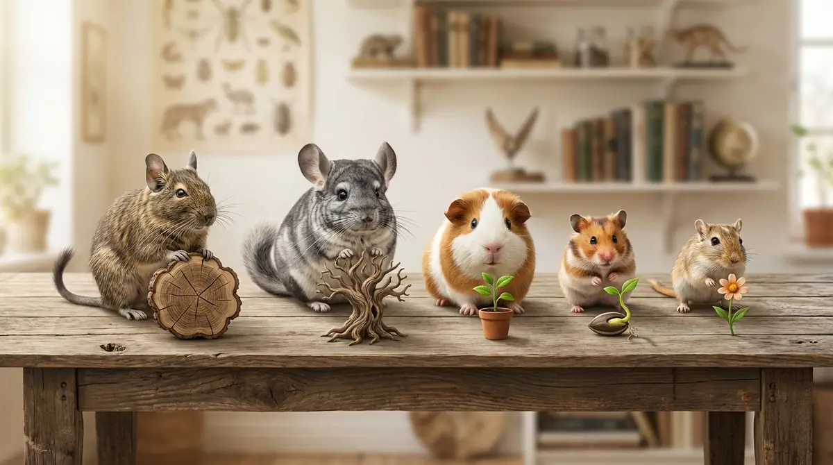 デグーと他の小動物の寿命を比較