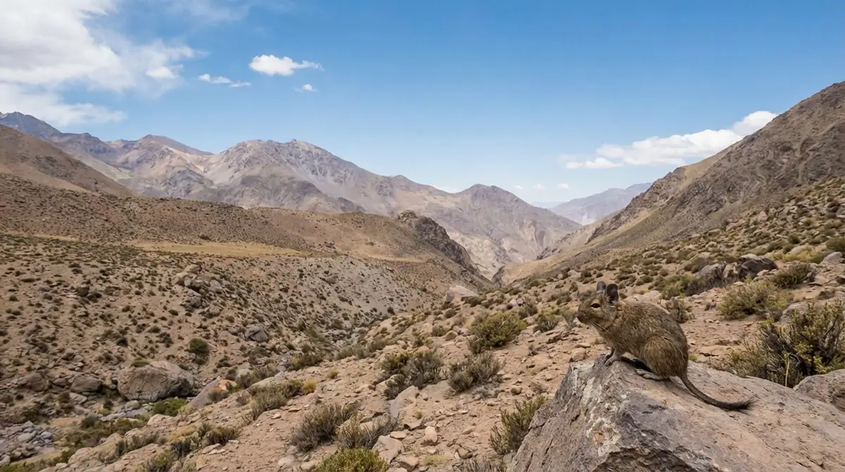 野生デグーの生息地｜アンデス山脈の環境と気候