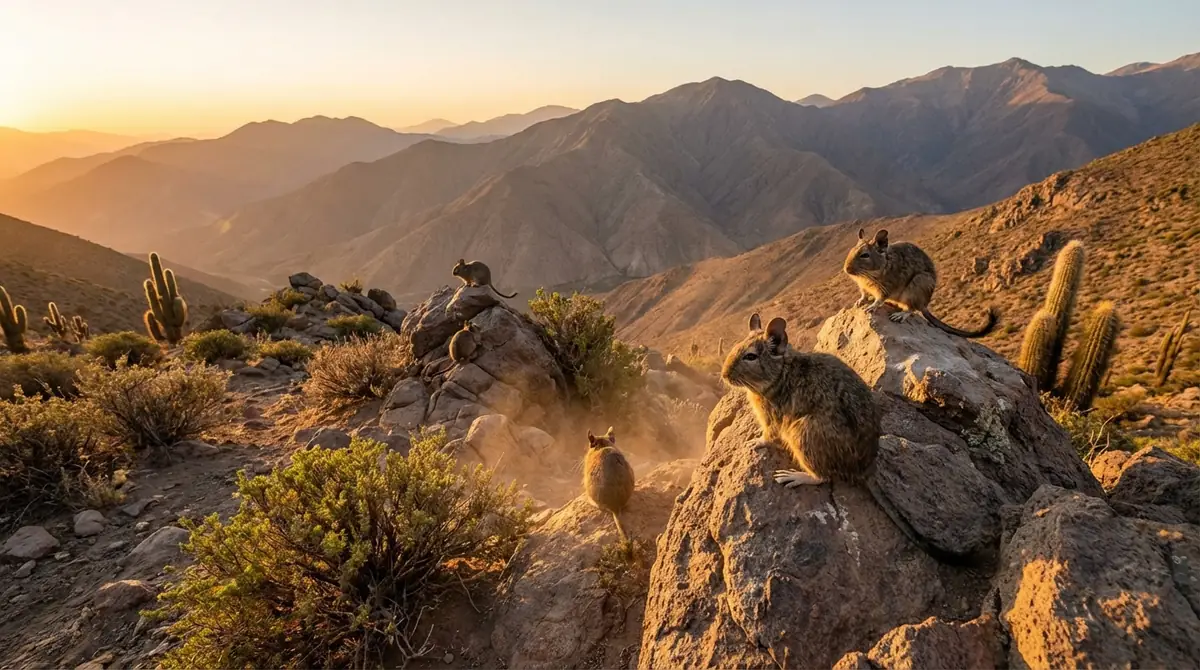 デグーの生息地と野生環境｜アンデス山脈での暮らし