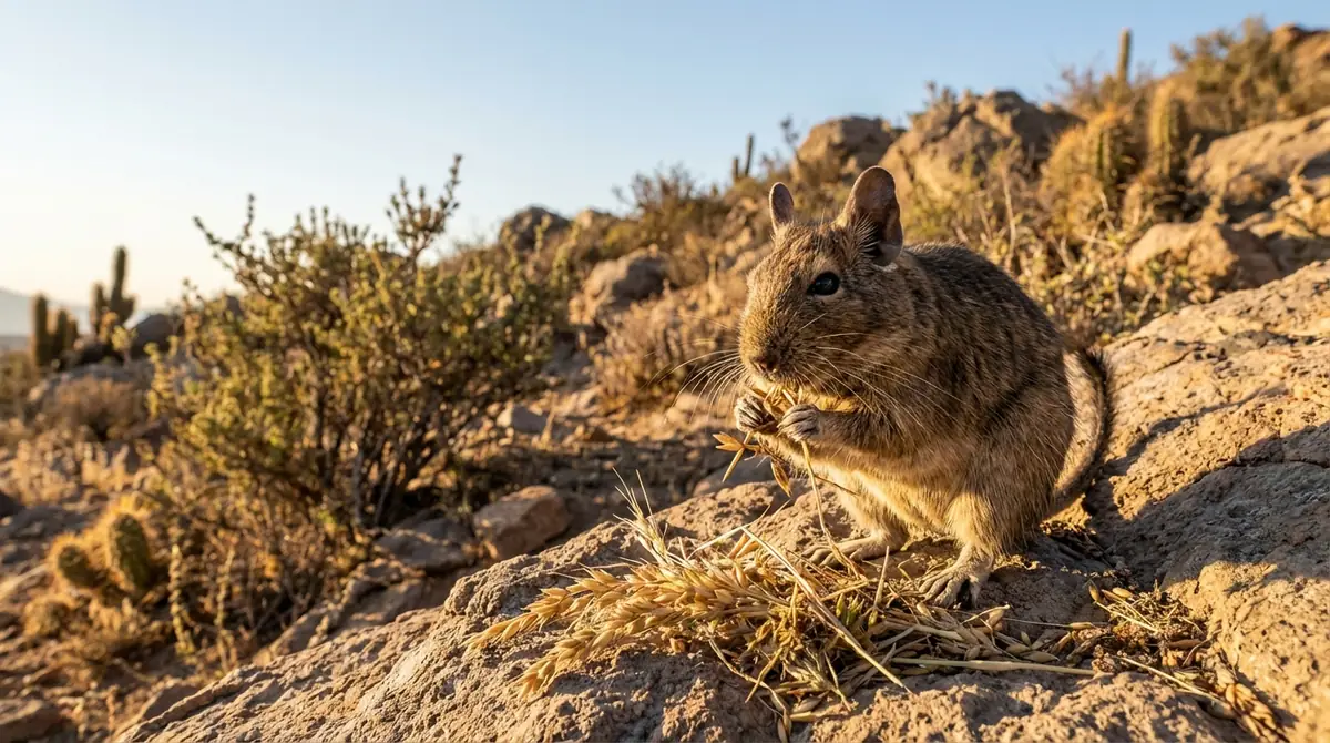 野生デグーの食生活｜何を食べて生きているのか