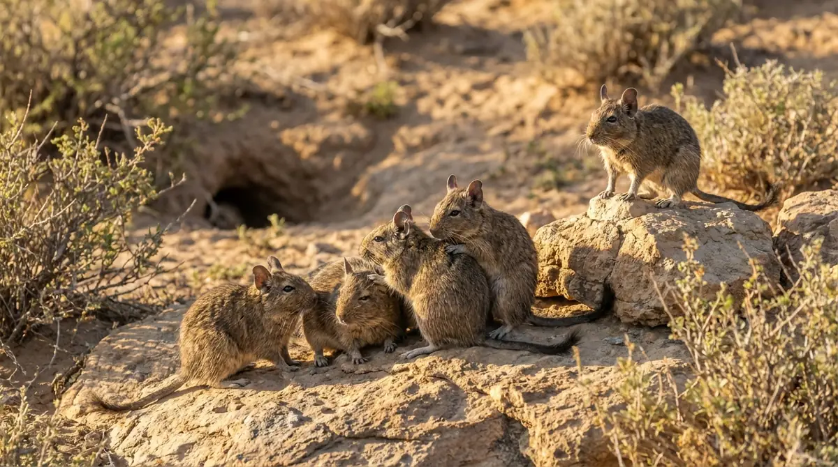 野生デグーの社会生活｜群れで暮らす理由と仕組み