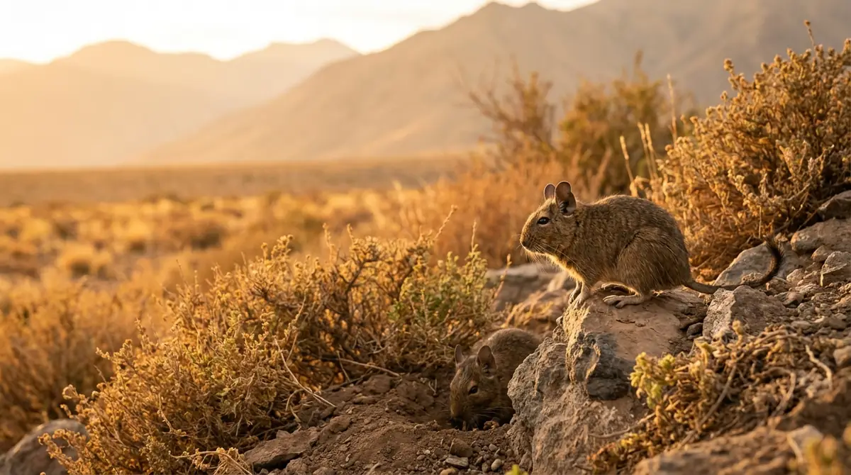 デグーの生態と習性｜野生での1日の過ごし方