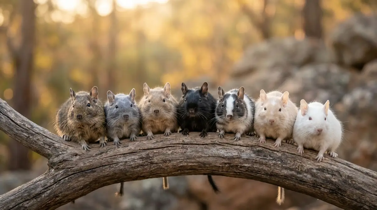 デグーのカラーは全7種類｜それぞれの特徴と見た目の違い