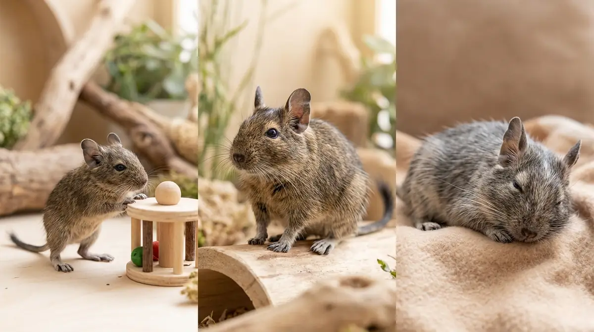 デグーの性格は年齢で変わる？ベビー・成体・シニアの違い