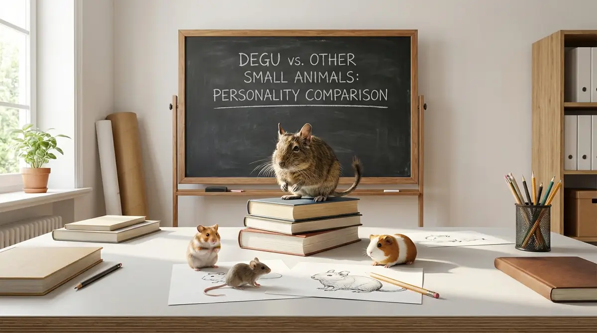他の小動物と性格を比較｜デグーはどう違う？