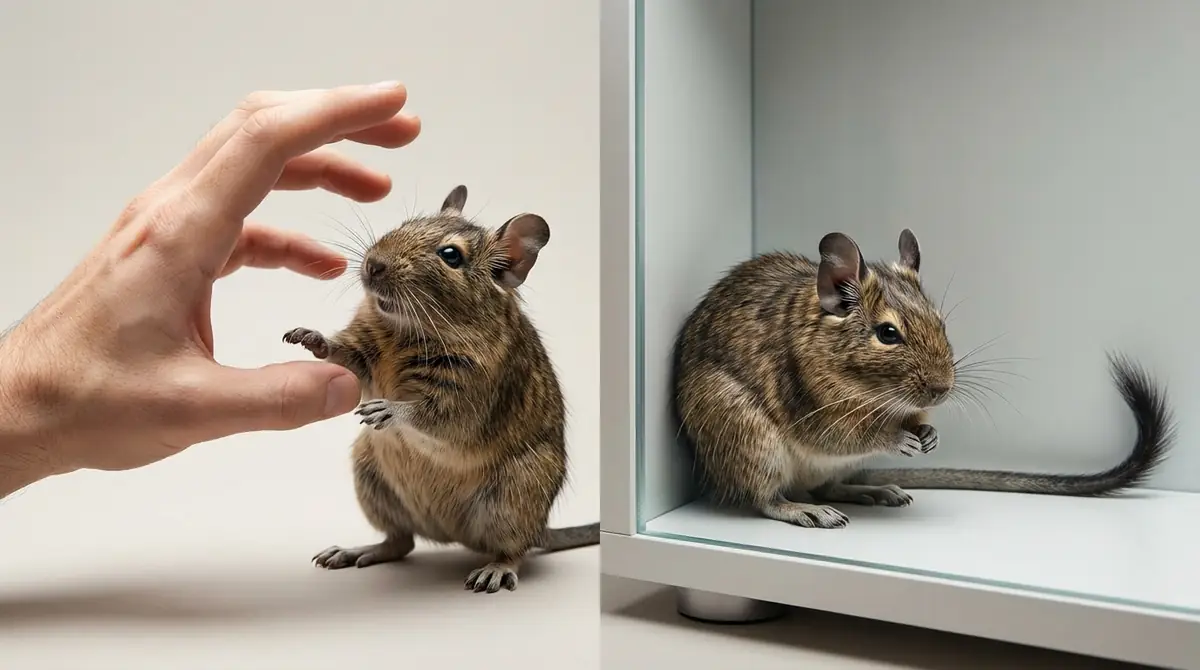 これをやると逆効果!デグーが甘えなくなるNG行動3選