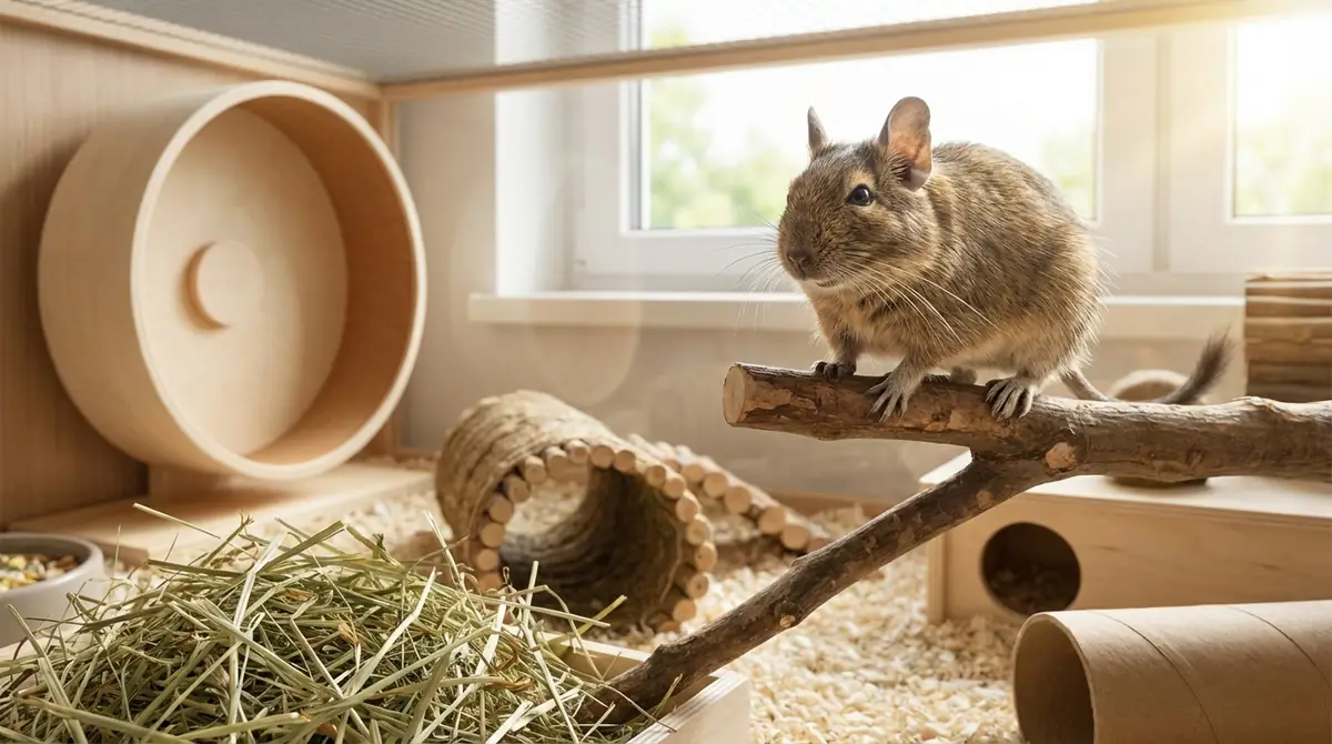 デグーの平均寿命は5〜8年|飼育環境で10年以上も可能