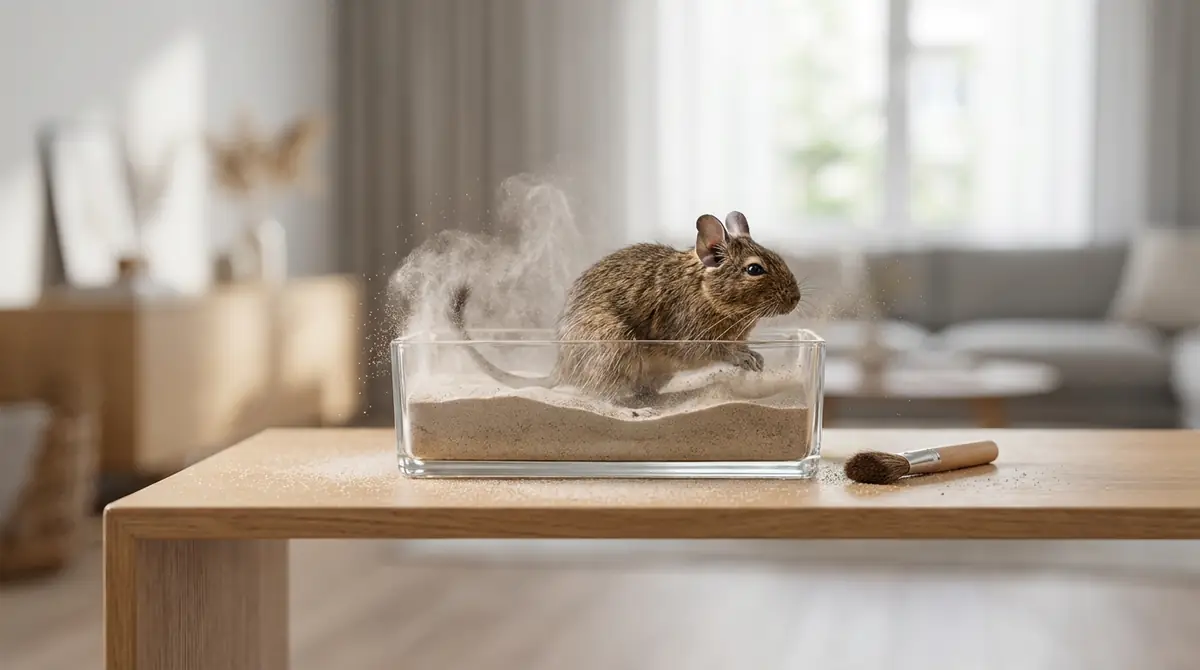 デグーの砂浴びでよくあるトラブルと対処法