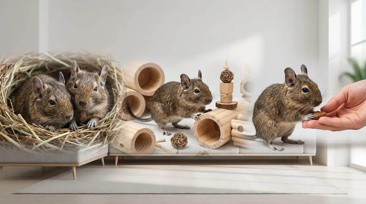 デグーの性格を決める3つの要因