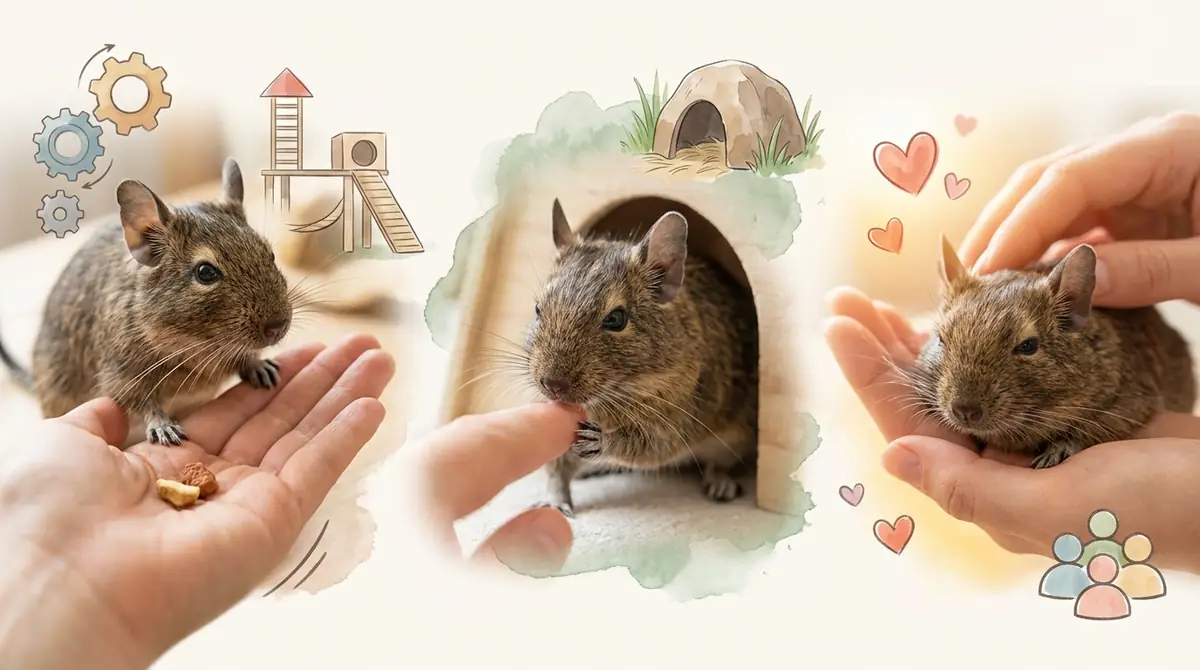 デグーの性格に合わせた接し方のコツ5選