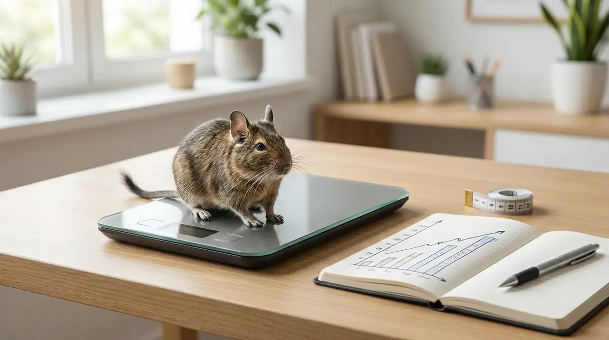 デグーの体重測定と成長記録のつけ方