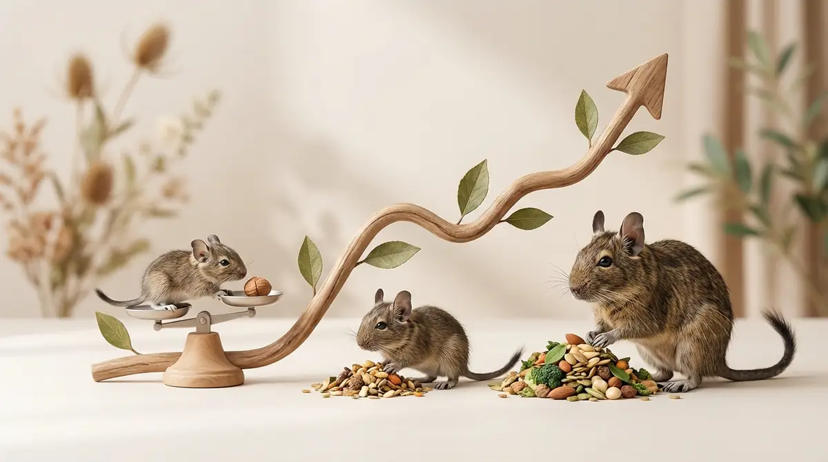 デグーの体重推移パターン｜3つの成長ステージ