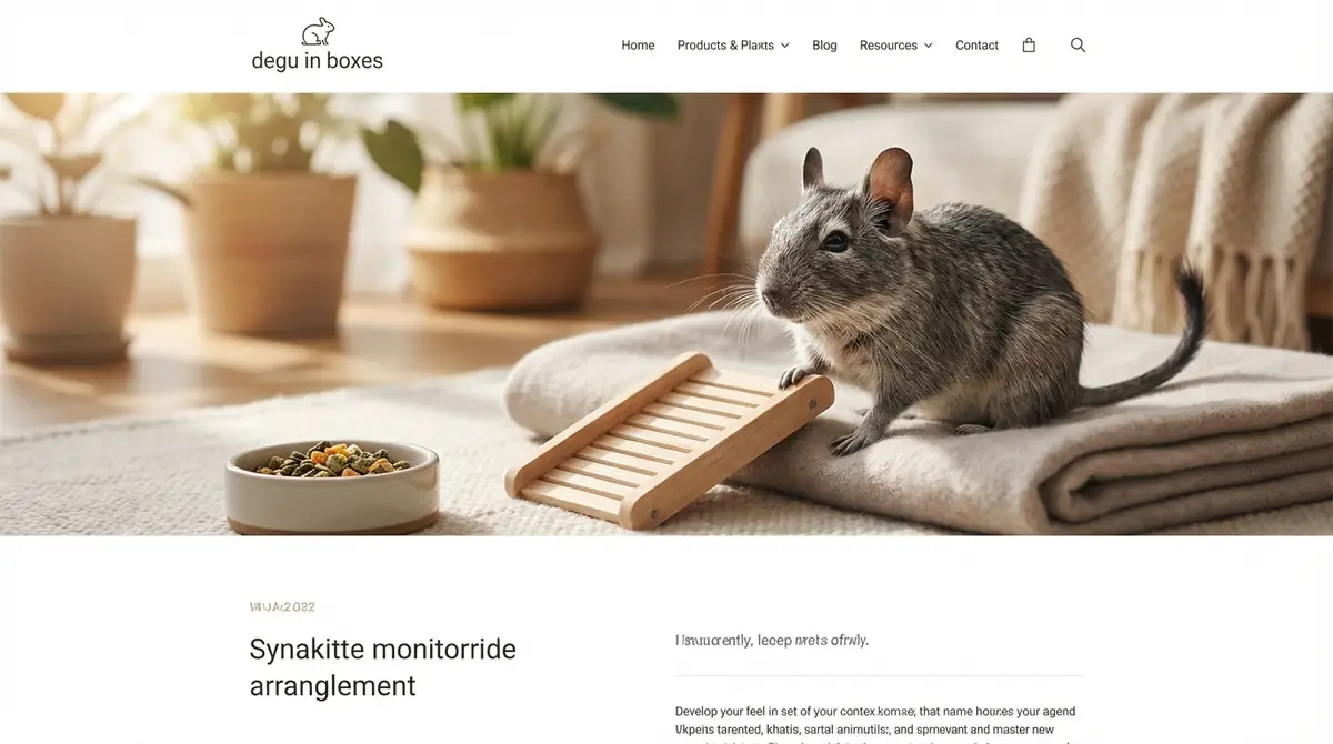 シニアデグーのケア|今日から始める5つの対策