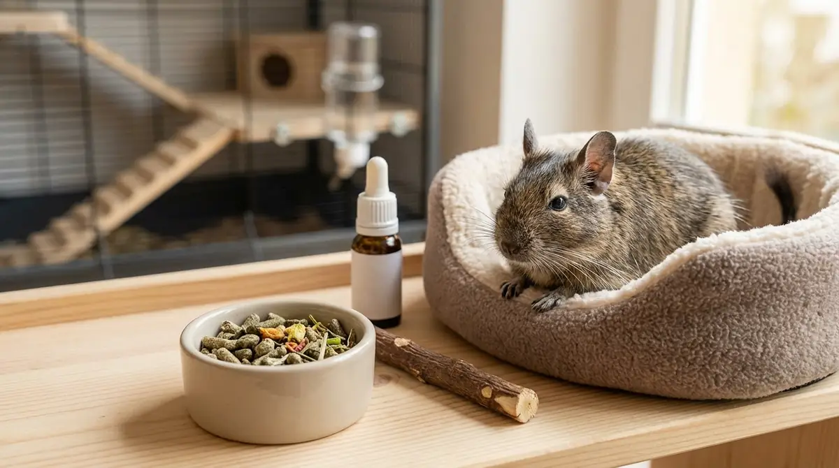 シニアデグー向け製品の選び方|フード・サプリ・ケージ用品