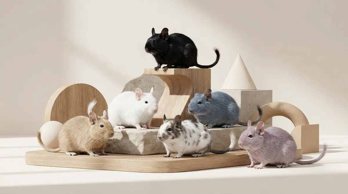 デグーのレアカラーは全6種類|希少性ランキング一覧