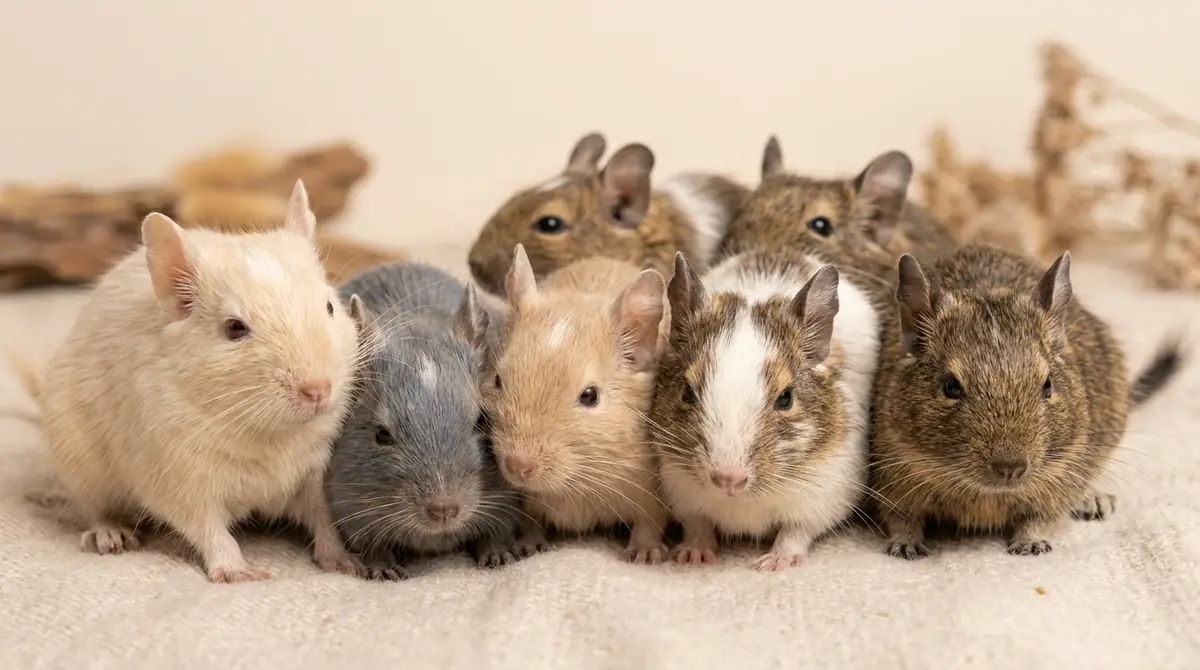 デグーのレアカラー全種類|見た目・特徴を徹底解説