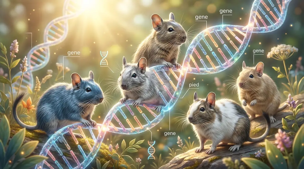 デグーのレアカラーが生まれる遺伝の仕組み