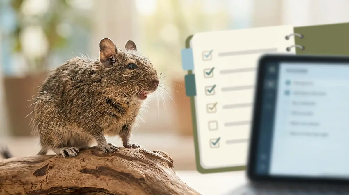 デグーが怒り鳴きする7つの原因【チェックリスト付き】