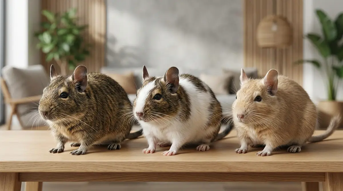 デグーの他カラーとの比較|パイド・サンドとの違い