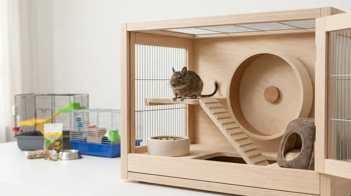 デグーの大きさに合ったケージ・飼育用品の選び方