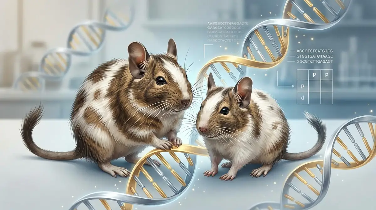 パイドデグーの遺伝の仕組み【かんたん解説】