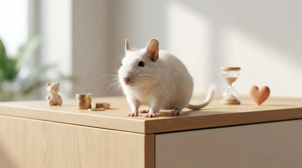 ホワイトデグーとは?価格・寿命・性格を30秒で解説