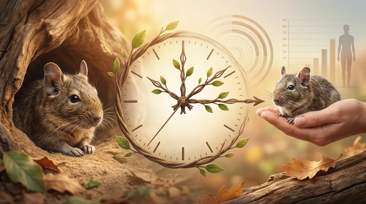 デグーの平均寿命と人間換算での位置づけ