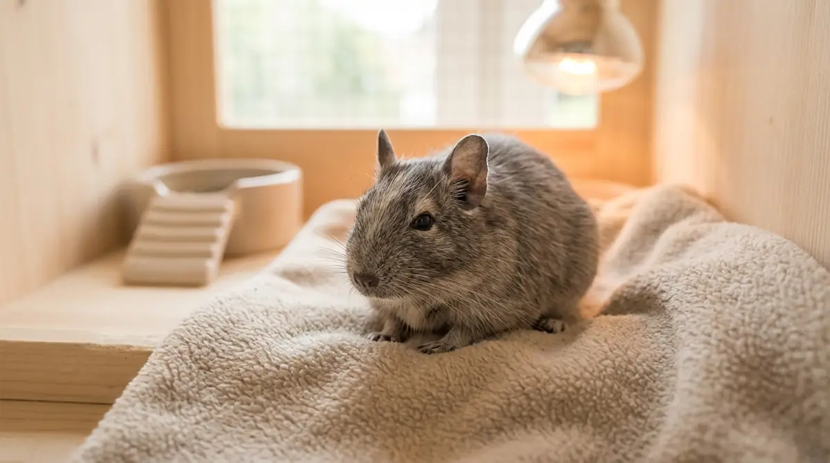 シニア期のデグーに見られる老化サインと対応