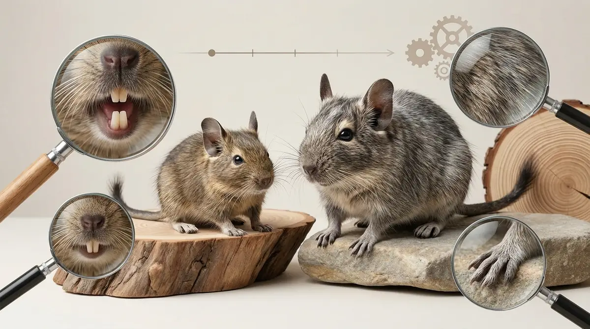 デグーの年齢がわからないときの推測方法