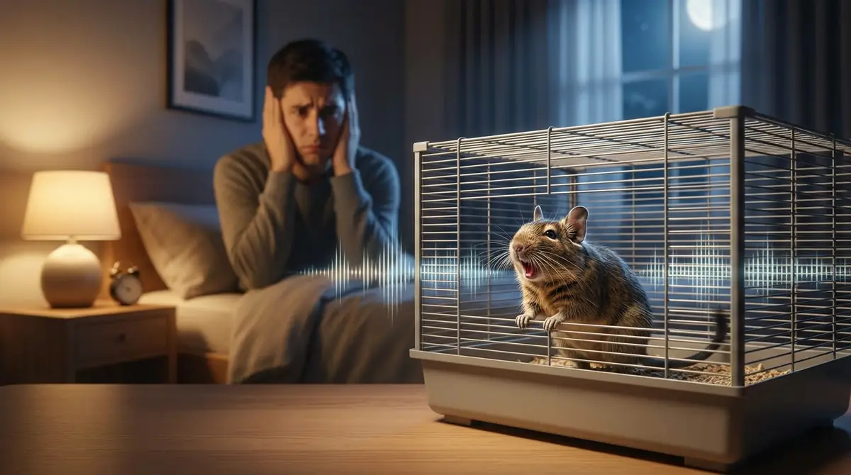 デグーの鳴き声がうるさい・夜鳴きする時の対処法