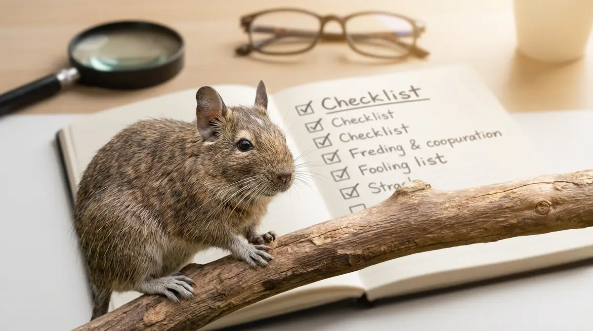 見逃さないで!デグーの老化サイン10項目チェックリスト