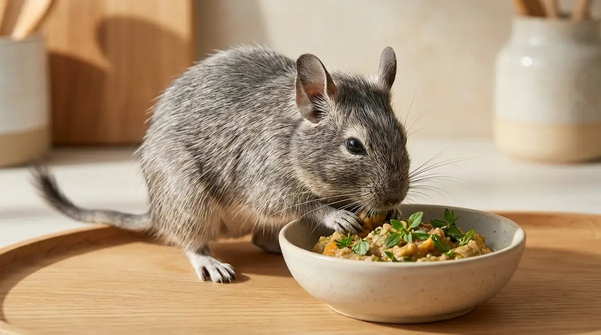 シニアデグーの食事ケア|食べ方を変えるだけで健康が変わる