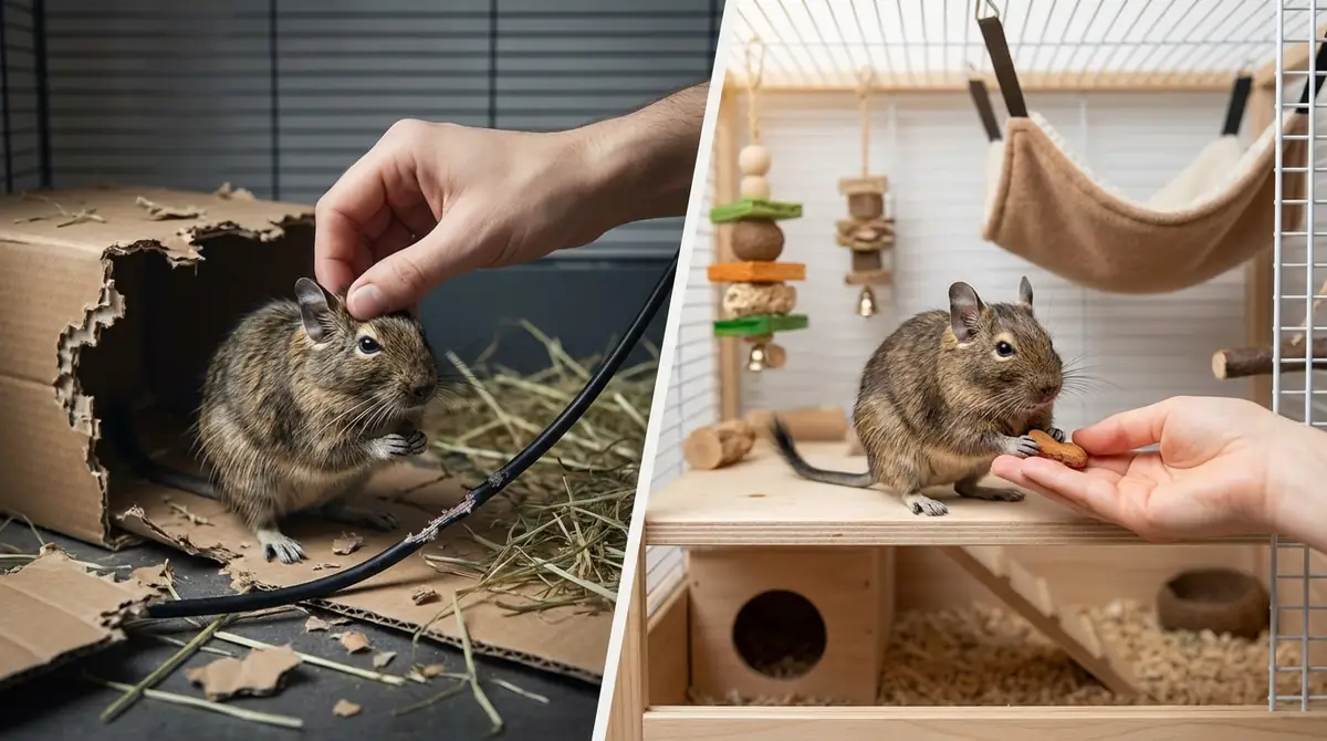 【結論】デグーを飼って後悔する人は一定数いる|ただし対策可能