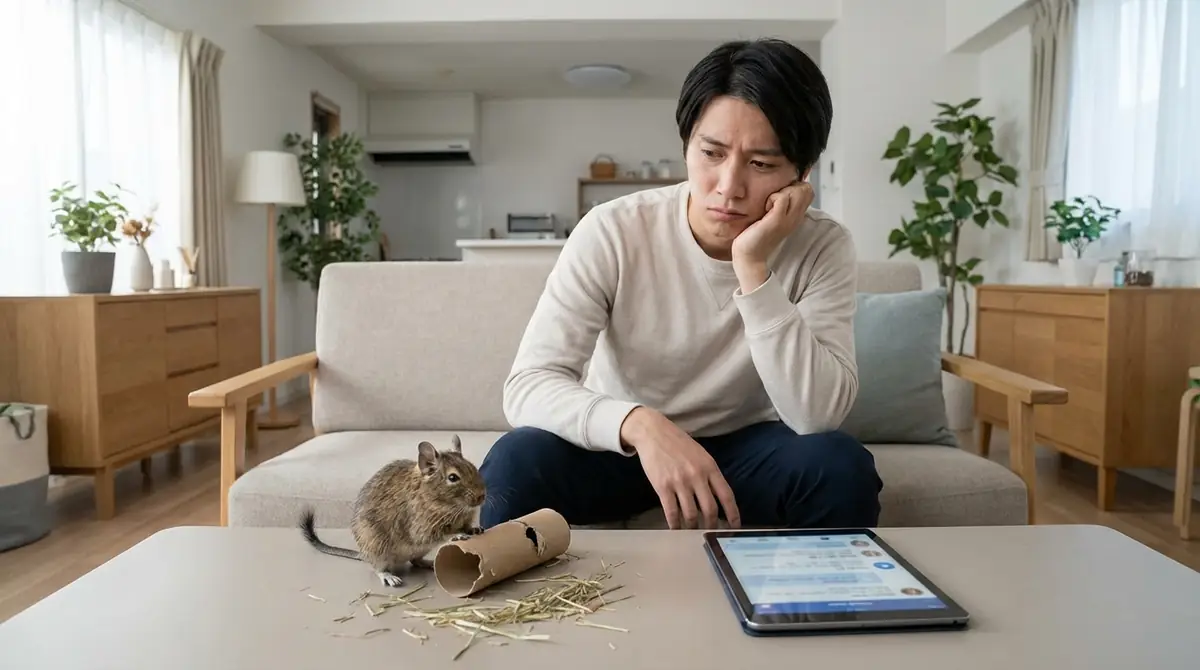【実録】デグー飼育者の後悔エピソード|SNS・口コミまとめ