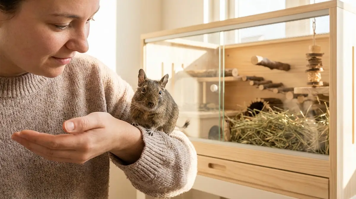 「大変だけど飼ってよかった」飼い主が語るデグーの魅力