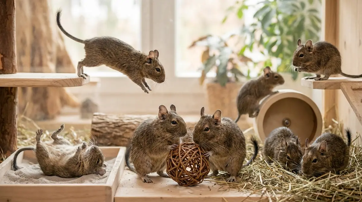 【日常編】毎日見られるデグーの面白い行動7選