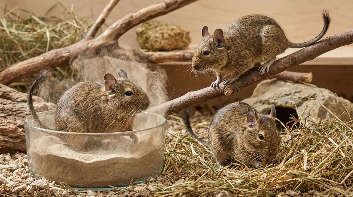 デグーが面白い行動をする理由|知っておきたい基本の習性