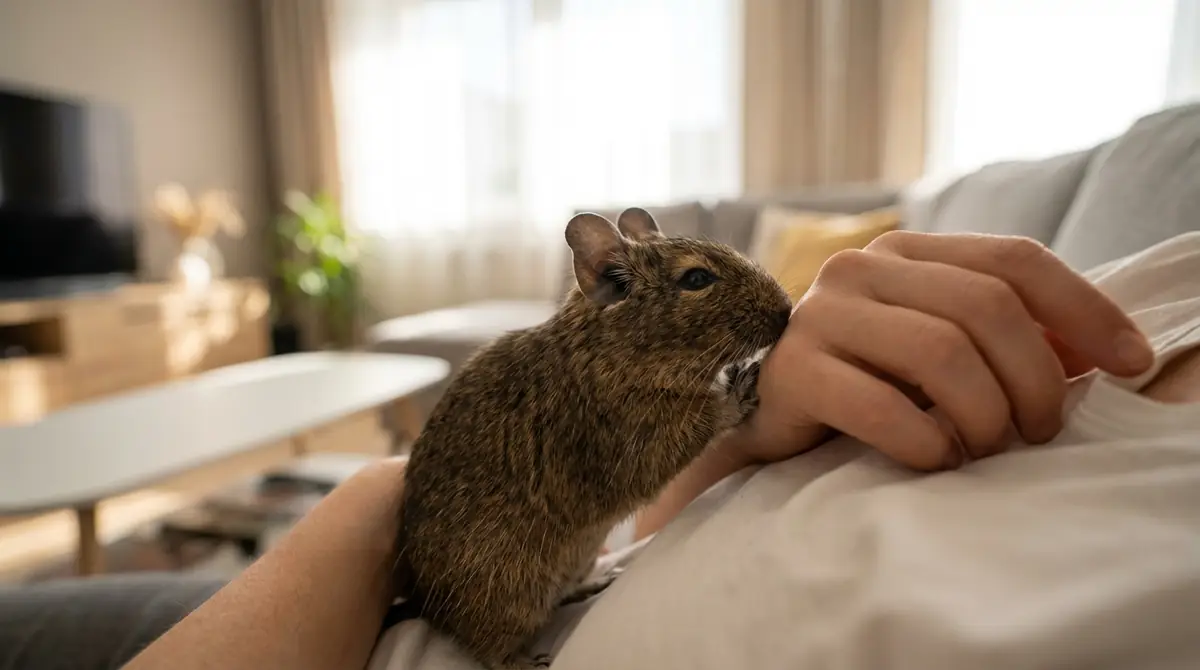 デグーが懐きすぎる5つの原因|べったりになる理由を解説