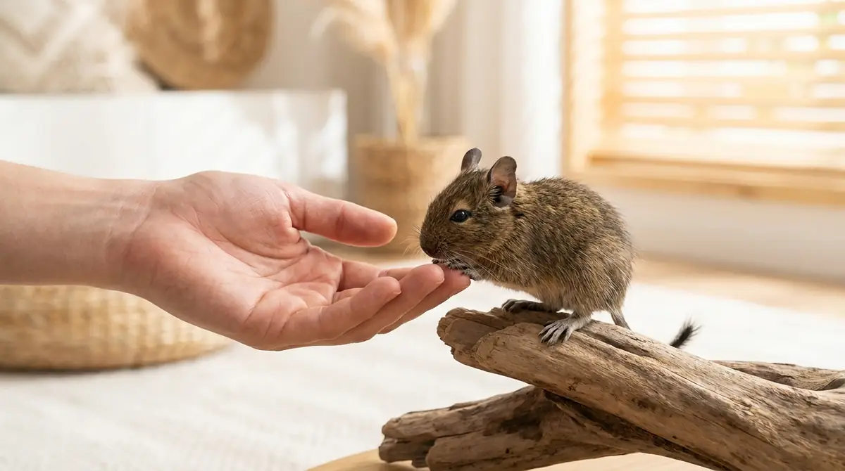 赤ちゃんデグーとの接し方|触れるタイミングとNG行動