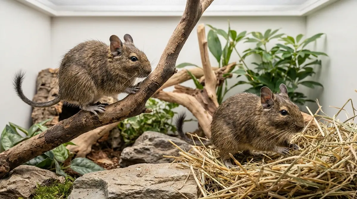 デグーの発情期に見られる行動サイン【オス・メス別】