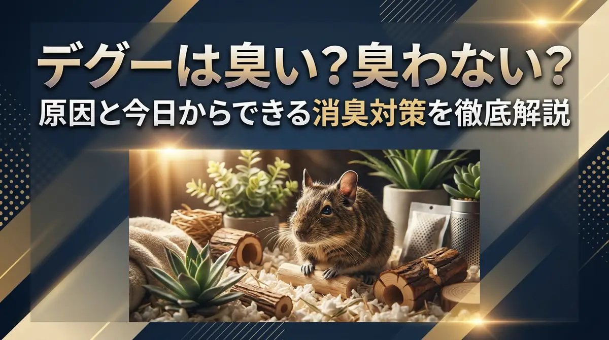 デグーは臭い？臭わない？原因と今日からできる消臭対策を徹底解説