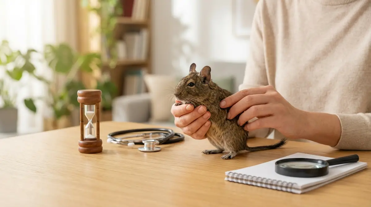 毎日5分でできるデグーの健康チェック手順