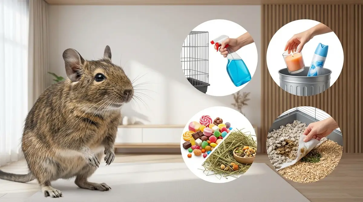 デグーの臭い対策でやってはいけないNG行為4つ