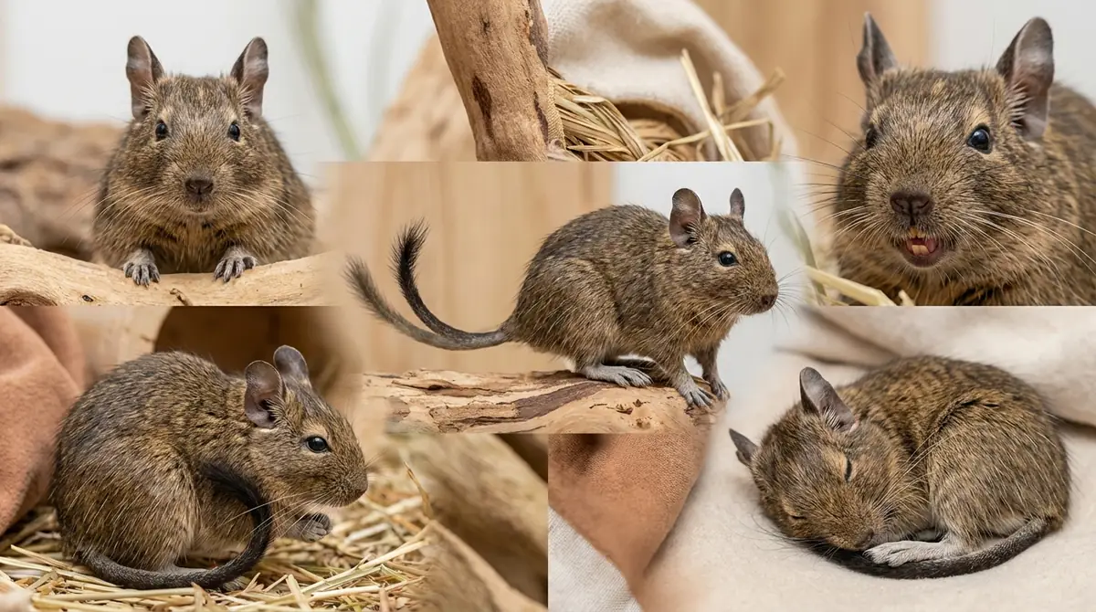 【ボディランゲージ編】デグーの感情表現を体の部位別に読み取る