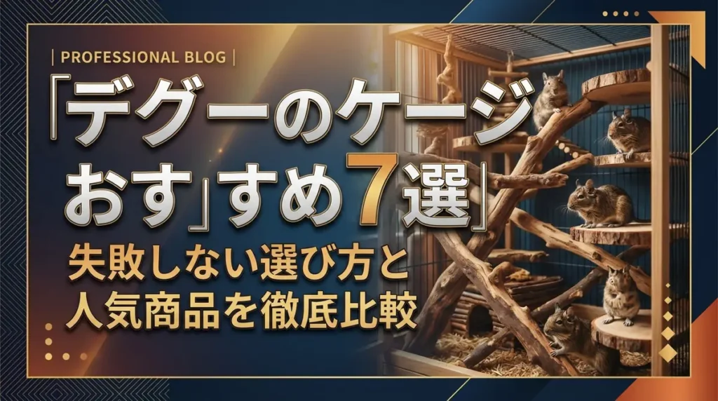 デグーのケージおすすめ7選｜失敗しない選び方と人気商品を徹底比較
