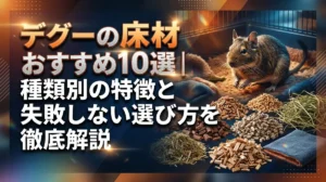 デグーの床材おすすめ10選｜種類別の特徴と失敗しない選び方を徹底解説
